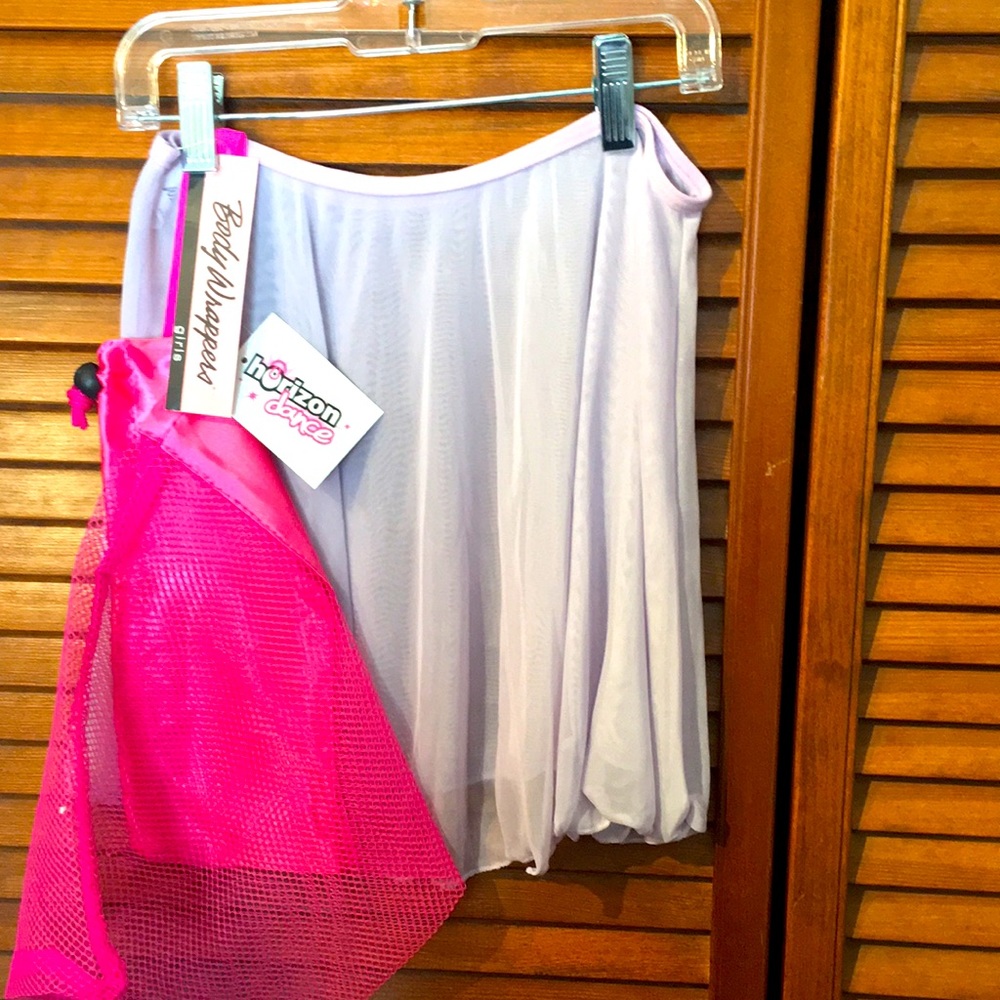 Pull-On Skirt Body Wrappers Girls L-XL Lilac